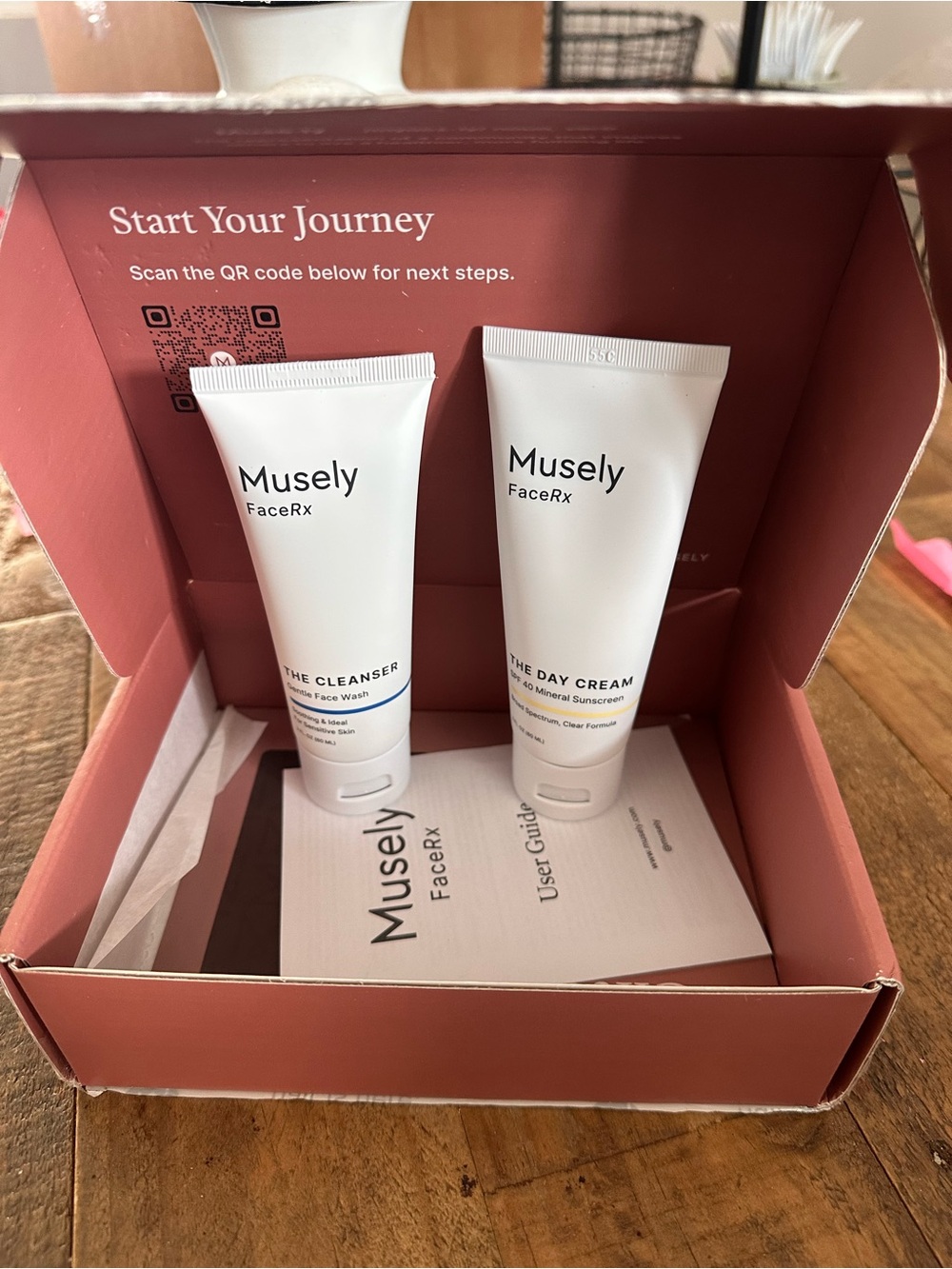 Musely duo, the cleanser and the day cream